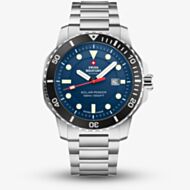 Swiss Military Mens Solar Sports Blue Dial Bracelet Watch SMS34102.02