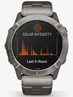 Garmin Unisex Fenix 6X Pro Solar Edition Titanium Bracelet Watch 010-02157-24 