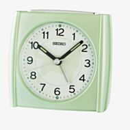 Seiko Green Square Beep Alarm Clock QHE209M