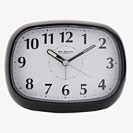  Hometime Black Oval Alarm Clock 5334B