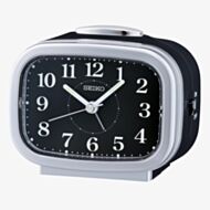 Seiko Retro Silver Black Bell Alarm Clock QHK060A