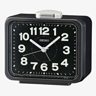 Seiko Retro Black Bell Alarm Clock QHK062K
