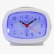 Hometime White LED Dial Beep Alarm Clock 9765W
