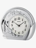 Seiko Clocks Silver Mantel Clock QXN232S