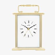 Acctim Gainsborough Gold Tone White Dial Clock 36518