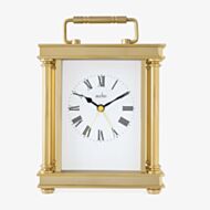 Acctim Marlow Gold Done White Dial Carriage Clock 37048