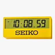 Seiko Sports Yellow Rectangle Digital Mantel Clock QHL073Y