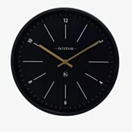  Interval Metal Black Wall Clock W9849B