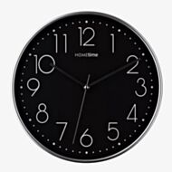 Hometime Round Black 12 Inch Wall Clock W8033