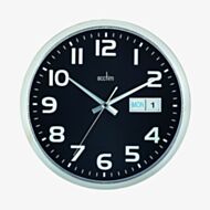 Acctim Supervisor Black Dial Wall Clock 21023