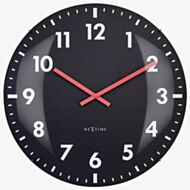 Nextime Domo 50 Domed Glass Black Wall Clock NT107