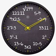 Nextime Maths Black Wall Clock NT125