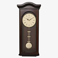Dark Walnut Finish Wooden Pendulum Wall Clock W9904