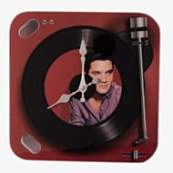Hometime Record Player Glass Wall Clock W7968