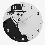 Hometime The 50s Crooner Glass Wall Clock W8058