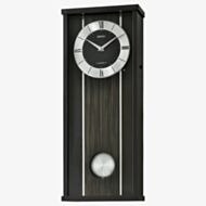 Seiko Clocks Traditional Pendulum Black Musical Wall Clock QXM396K