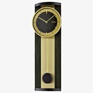 Seiko Clocks Timeless Black & Gold-Coloured Wooden Pendulum Wall Clock QXC244G