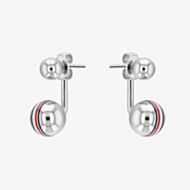 Tommy Hilfiger Ladies Logo Dropper Stud Earrings 2780496