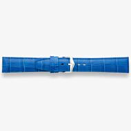 Darlena Lulworth Blue Leather Silver Buckle Watch Strap 1209