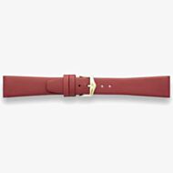 Darlena Henley Burgundy Gold Buckle Leather Watch Strap LS1301 PLUM Y