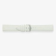 Darlena York White Anti Allergy Leather Watch Strap LS1302 WHT SS