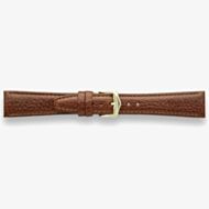 Darlena Grantham Brown Leather Gold Buckle Watch Strap 1304