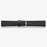 Darlena Arundel Black Leather Silver Buckle Watch Strap 0901