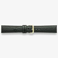 Darlena Harrow Black Leather Gold Buckle Watch Strap 1003