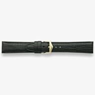 Darlena Huntingdon Black Leather Gold Buckle Watch Strap 1205