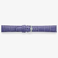 Darlena Lulworth Purple Leather Silver Buckle Watch Strap 1209