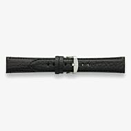 Darlena Redhill Black Bison Leather Watch Strap LS1358 BLK SS