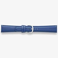 Darlena Newbury Blue Leather Silver Buckle Watch Strap 1002