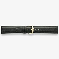 Darlena Richmond Black Leather Gold Buckle Watch Strap 1306