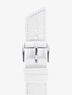 HIRSCH Princess Medium White Leather Watch Strap 02628101-2