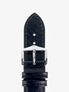 HIRSCH Highland Medium Black Leather Watch Strap 04302150-2