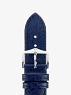HIRSCH Highland Medium Blue Leather Watch Strap 04302180-2
