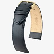 HIRSCH Osiris Medium Black Leather Watch Strap 03475150-1