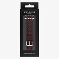 Coach Ladies Blackcurrent Rubber Apple Watch Strap 14700320