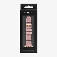 Coach Ladies Pink Silicone Apple Watch Strap 14700040