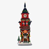 Toy Shop Christmas Clock Tower Brick Building Set Gift XM15905
