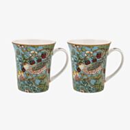 William Morris Set Of Two Strawberry Thief Mugs LP96636A