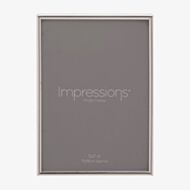 Impressions Silver Thin Oblong Photo Frame 5X7 8158