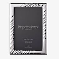 Impressions Silver Textured Wave Photo Frame 4X6 FS135646