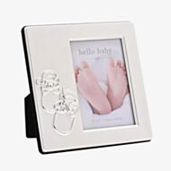 Hello Baby Silver Plated Booties Icon Photo Frame CG2021