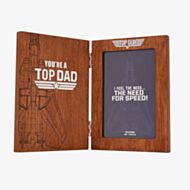Top Gun Top Dad Wooden 4x6 Inch Photo Frame PM321