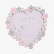 Sophia Pastel Daisy Heart 4X6 Photo Frame SP3582