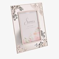 Sophia Classic Silver Daisy 4x6 Photo Frame SP3505F46