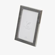 Grey 4x6 Faux Shagreen Photo Frame FS78346