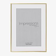Impressions Brushed Brass Finish 4x6 Inch Photo Frame FS43846