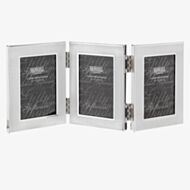 Shudehill Plain Silver Triple Folding Photo Frame 24103
